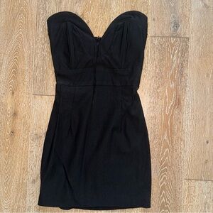 Black Mini Strapless Dress - Lovely Day